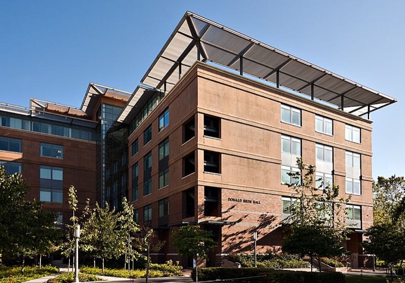 Donald Bren Hall, home of the Donald Bren School of Information and Computer Sciences at UC Irvine.